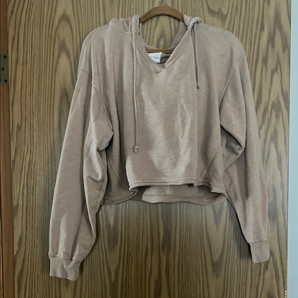 Women's Tan Hoodie Top